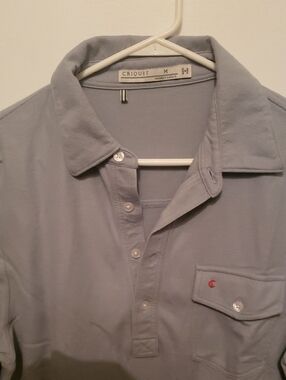 Criquet Men’s Light Blue Polo with Chest Pocket